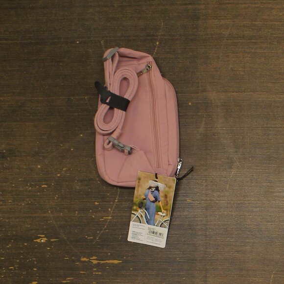 NWT Travelon Anti-Theft Roam Compact Sling Bag 43674-215 Desert Pink One Size - Picture 11 of 13